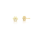 Conjunto Brinco e Corrente com Pingente Pata Banhado a Ouro