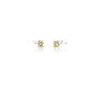 Brinco de Prata 925 com Cristal de Gota e Redondo