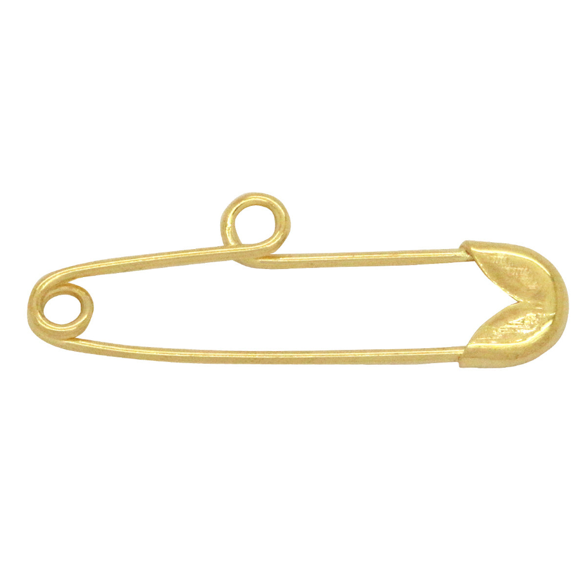 Alfinete Grande com Argola para Pingente em Ouro 18K