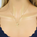 Pingente Cruz em Ouro 18K