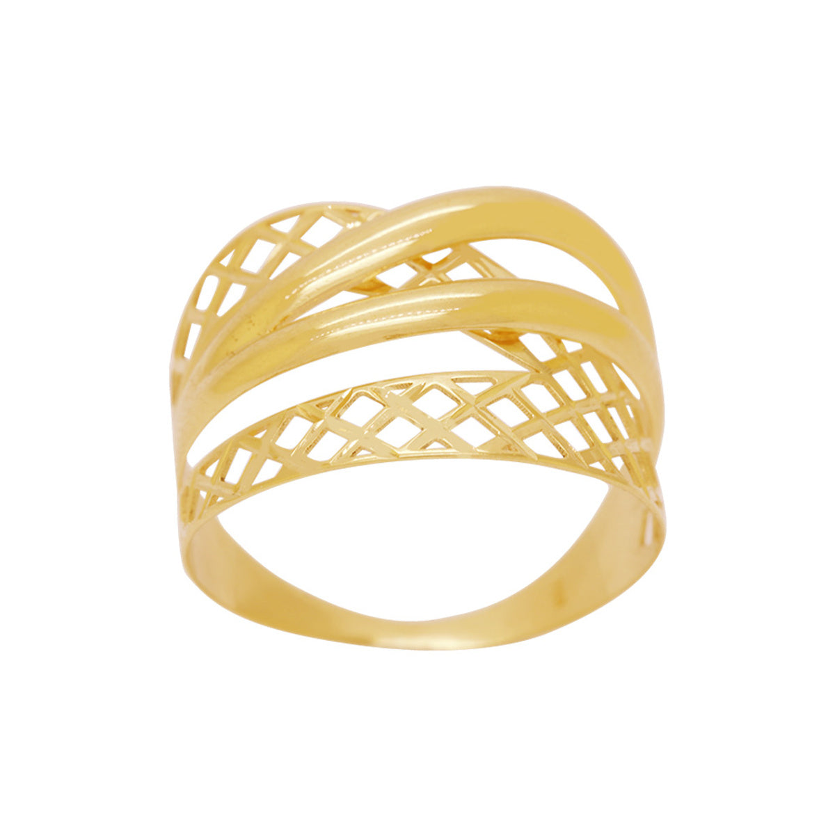 Anel Aro Chapa em Ouro 18K