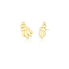 Brinco Ear Folheado a Ouro Cuff Curvo Liso