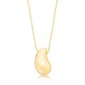 Colar Folheado a Ouro com Pingente Curvo Liso