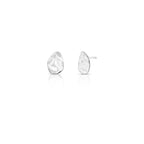 Brinco de Prata 925 Oval Texturizado e Liso