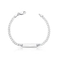 Pulseira de Prata 925 Kids com Placa Retangular
