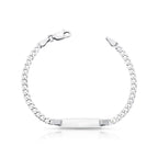 Pulseira de Prata 925 Kids com Placa Retangular