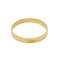 Bracelete Oval Fio Anatômico Bitola 8,00 mm Diâmetro 50x60 mm em Ouro 18K