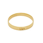 Bracelete Oval Fio Anatômico Bitola 8,00 mm Diâmetro 50x60 mm em Ouro 18K