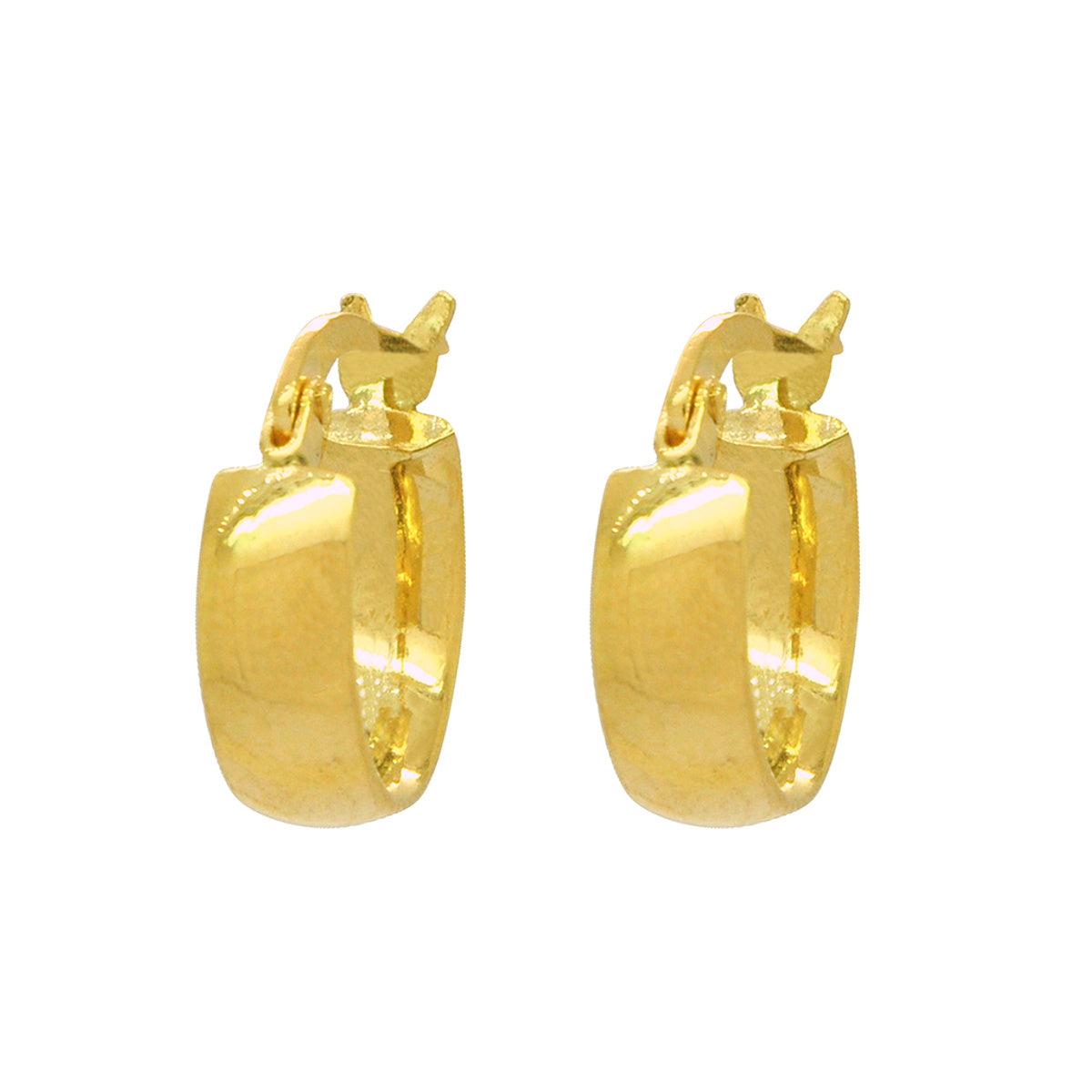 Brinco Argola Anatômica Bitola 4,00 mm Diâmetro 1,20 cm em Ouro 18K