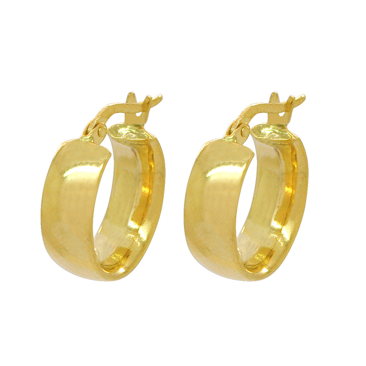 Brinco Argola Anatômica Bitola 5,50 mm Diâmetro 1,90 cm em Ouro 18K