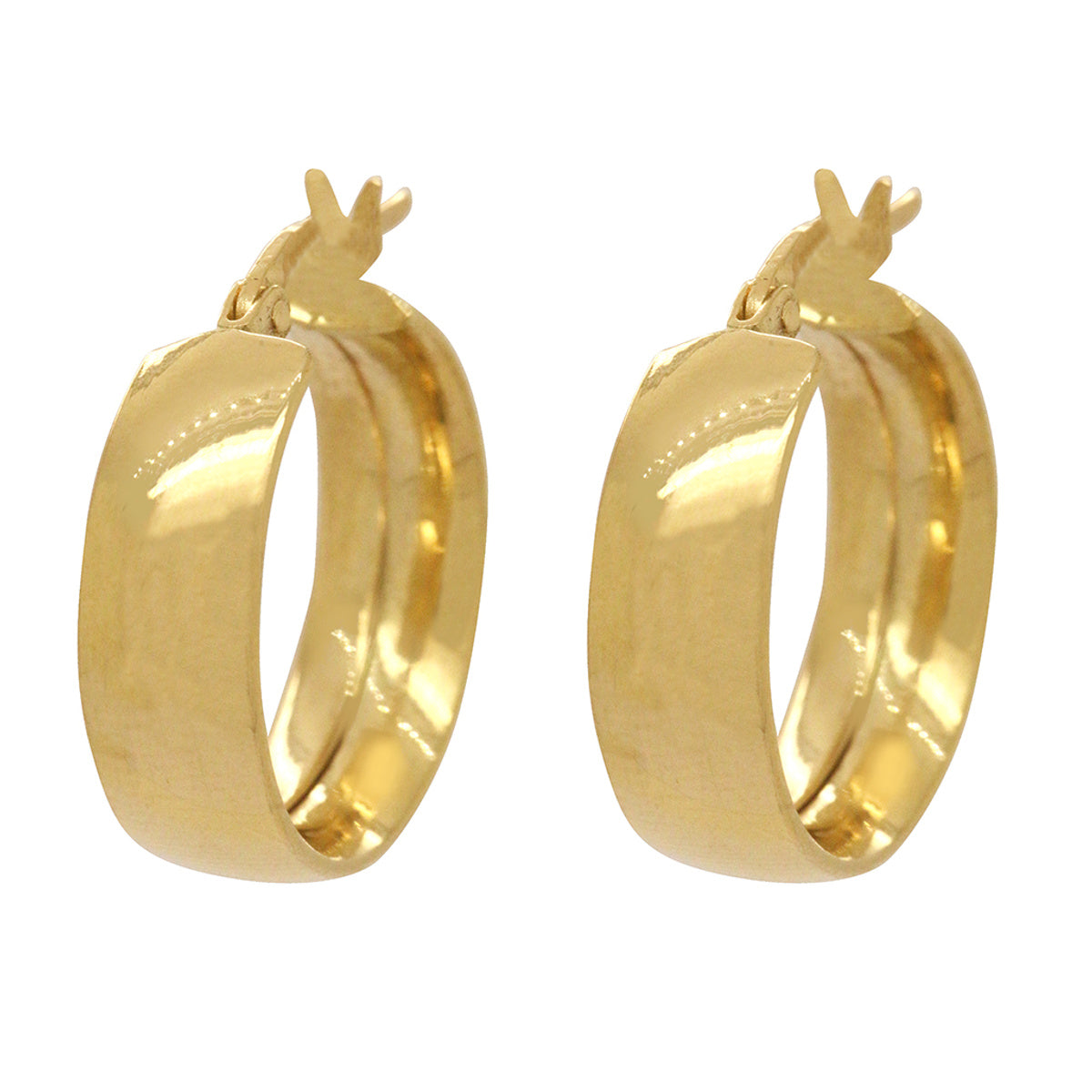 Brinco Argola Anatômica Bitola 6,00 mm Diâmetro 1,50 cm em Ouro 18K