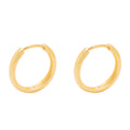 Brinco Argola Fio Abaulado Bitola 2,30 mm Diâmetro 1,30 cm em Ouro 18K