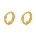 Brinco Argola Fio Abaulado Diâmetro 0,80 cm em Ouro 18K