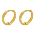 Brinco Argola Fio Abaulado Diâmetro 1,00 cm em Ouro 18K