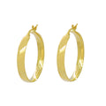 Brinco Argola Fio Anatômico Bitola 4,00 mm Diâmetro 2,50 cm em Ouro 18K