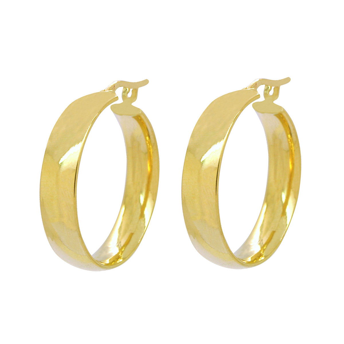 Brinco Argola Fio Anatômico Bitola 4 mm Diâmetro 1,7 cm Feminino em Ouro 18K
