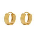 Brinco Argola Fio Quadrado Bitola 5,00 mm Diâmetro 1,40 cm em Ouro 18K
