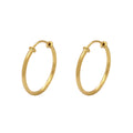 Brinco Argola Fio Redondo Bitola 1,3 mm Diâmetro 1,80 cm em Ouro 18K