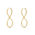 Brinco Argola Infinito em Ouro 18K