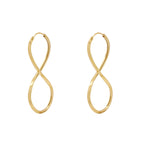 Brinco Argola Infinito em Ouro 18K