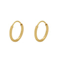Brinco Argola Redonda Bitola 1,00 mm Diâmetro 0,70 cm em Ouro 18K