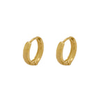 Brinco Argola Redonda Bitola 2,00 mm Trabalhado Pipoca Diâmetro 1,00 cm em Ouro 18K