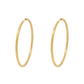 Brinco Argola Redonda Fio Redondo Bitola 3,00 mm em Ouro 18K