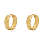 Brinco Argola Redondo Bitola 3,50 mm Diâmetro 1,35 cm em Ouro 18K