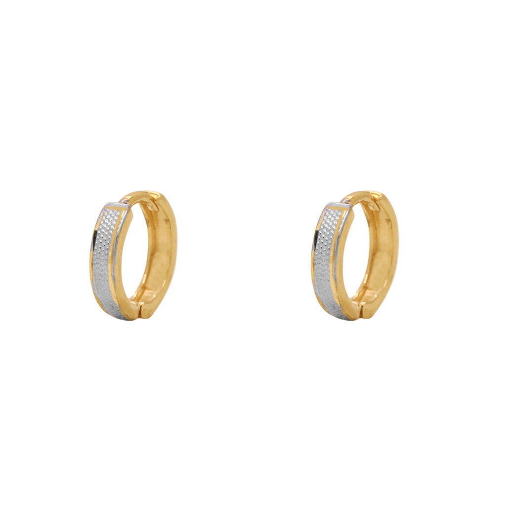 Brinco Argola Rodinado Diâmetro 0,90 cm em Ouro 18K