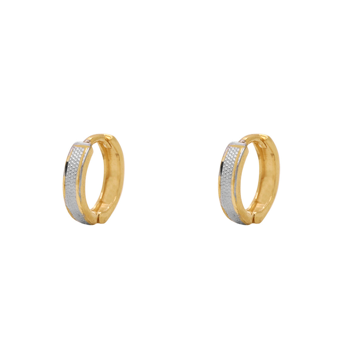 Brinco Argola Rodinado Diâmetro 0,90 cm em Ouro 18K