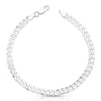 Pulseira de Prata 925 em Malha Groumet