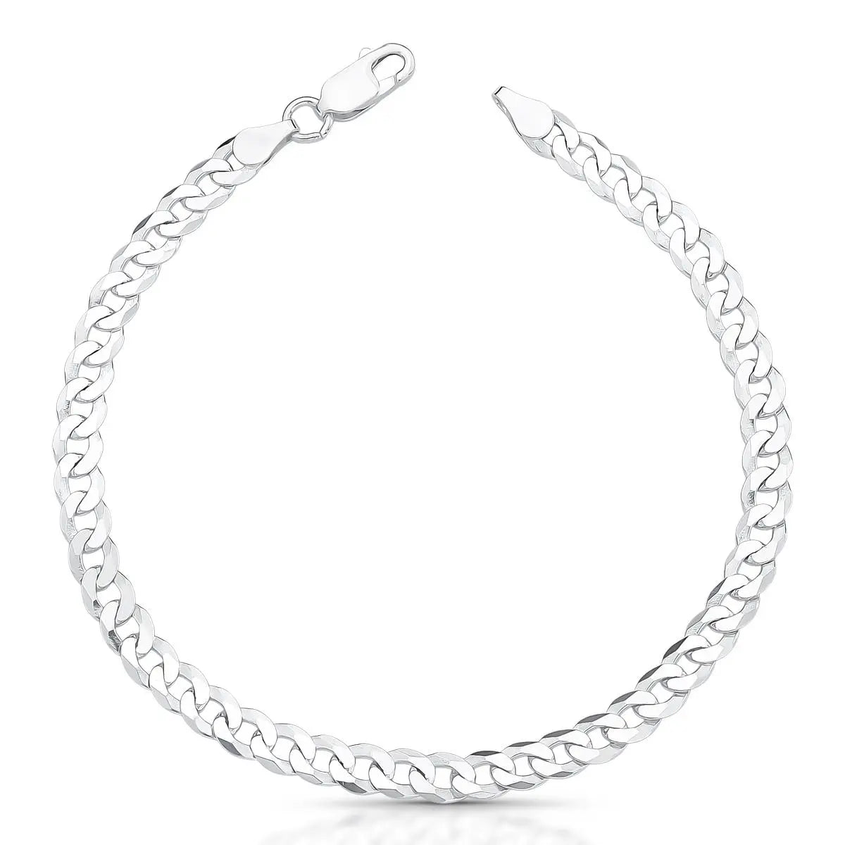 Pulseira de Prata 925 em Malha Groumet