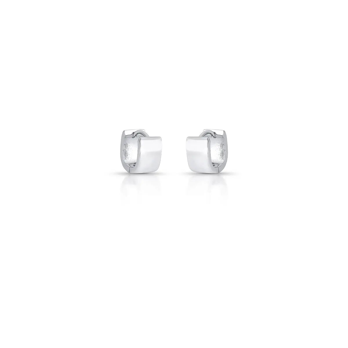 Argola de Prata 925 Quadrada Lisa