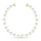 Pulseira Folheada a Ouro com Pérolas Shell e Fecho Imã