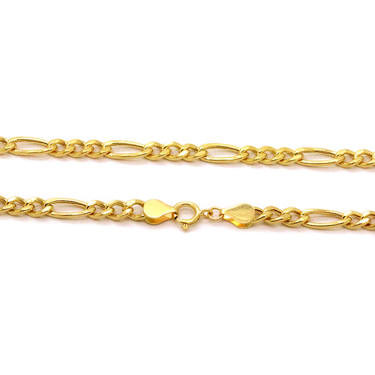 Corrente 3x1 Bitola 5,30 mm Feminino em Ouro 18K
