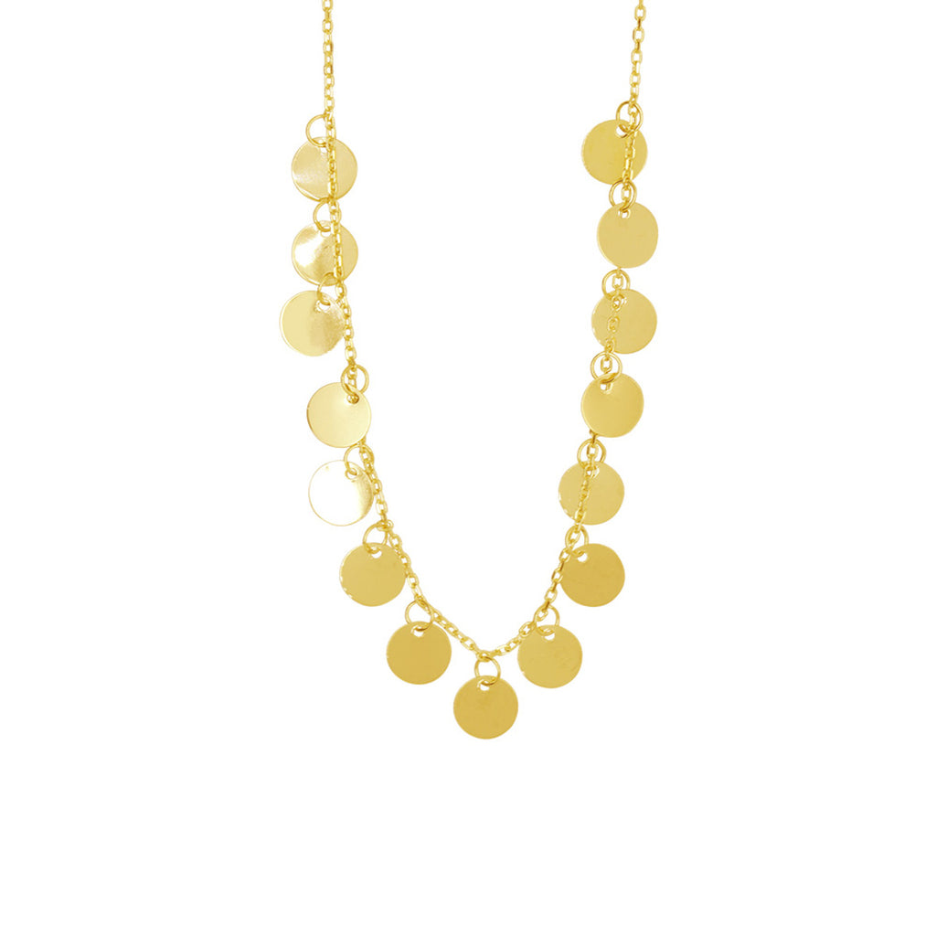 Corrente de Elos da Rainha Bitola 1,00 mm 42 cm em Ouro 18K