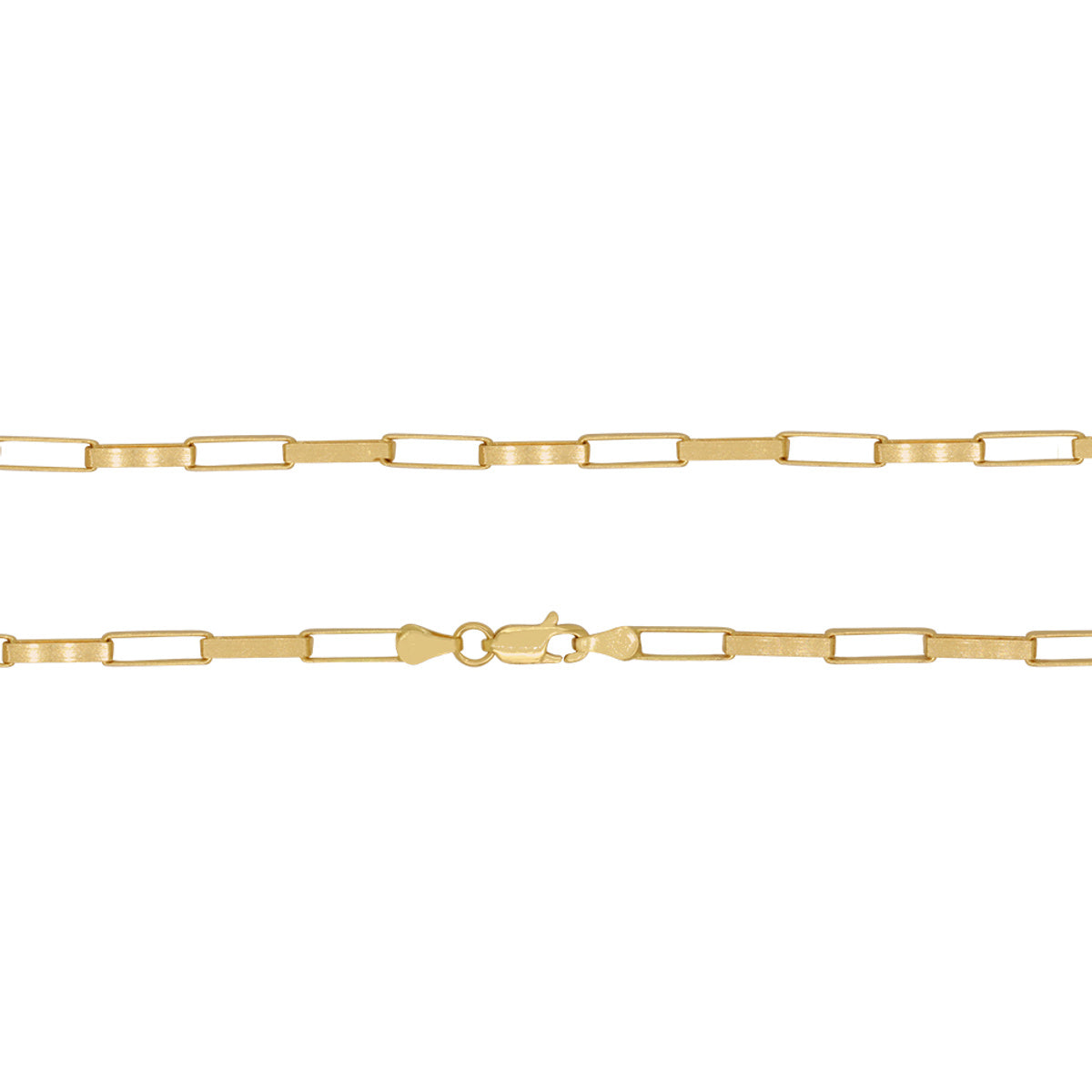 Corrente de Elos da Rainha Bitola 2,70 mm 60 cm em Ouro 18K