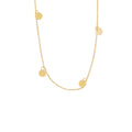 Corrente de Elos da Rainha Desquinada Bitola 1,00 mm 70 cm em Ouro 18K