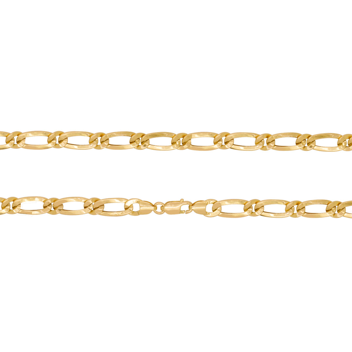 Corrente Groumet 1x1 Bitola 5,60 mm em Ouro 18K