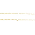 Corrente Groumet 3x1 Bitola 2,20 mm em Ouro 18K