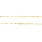 Corrente Groumet 3x1 Bitola 2,20 mm em Ouro 18K