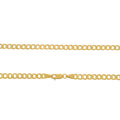 Corrente Groumet Batida Bitola 3,70 mm em Ouro 18K