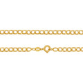 Corrente Groumet Bitola 3,00 mm 50 cm em Ouro 18K