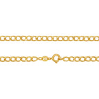 Corrente Groumet Bitola 3,00 mm 50 cm em Ouro 18K