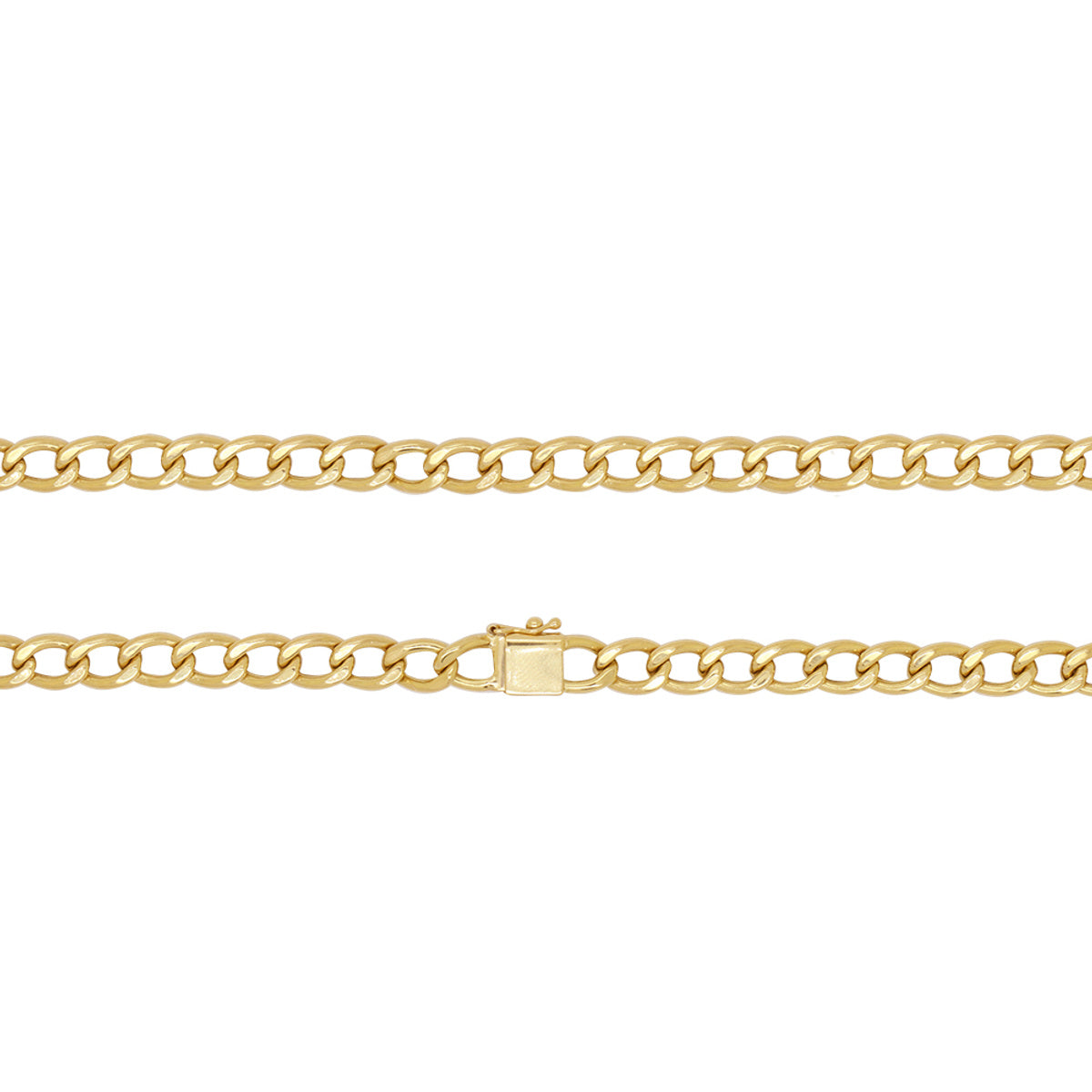 Corrente Groumet Bitola 5,70 mm 60 cm em Ouro 18K