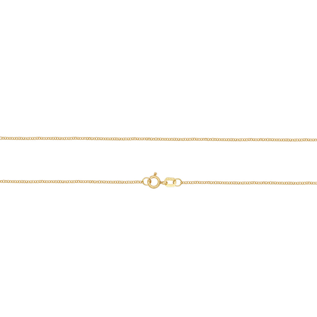 Corrente Portuguesa Bitola 1,00 mm 60 cm em Ouro 18K