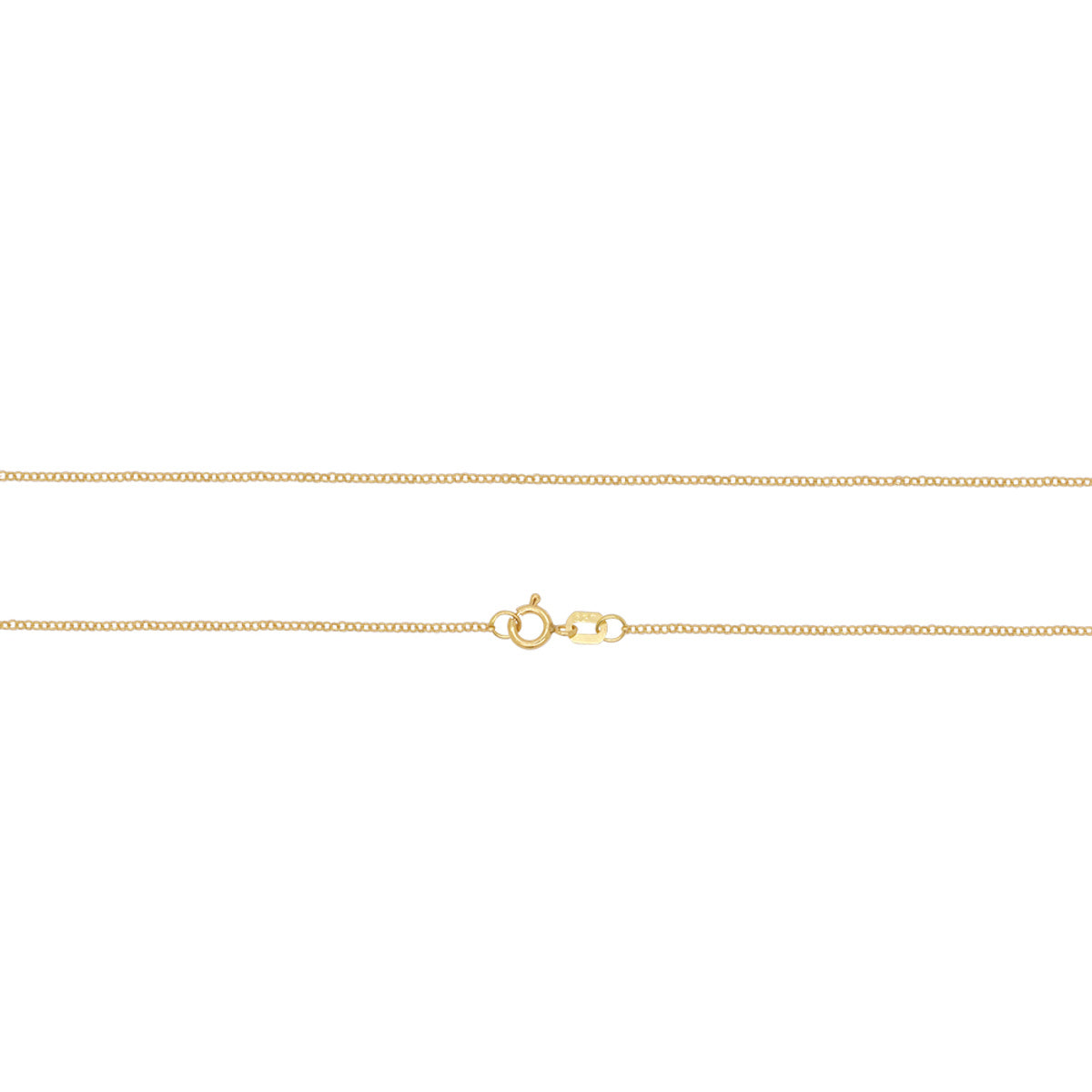 Corrente Portuguesa Bitola 1,00 mm 60 cm em Ouro 18K