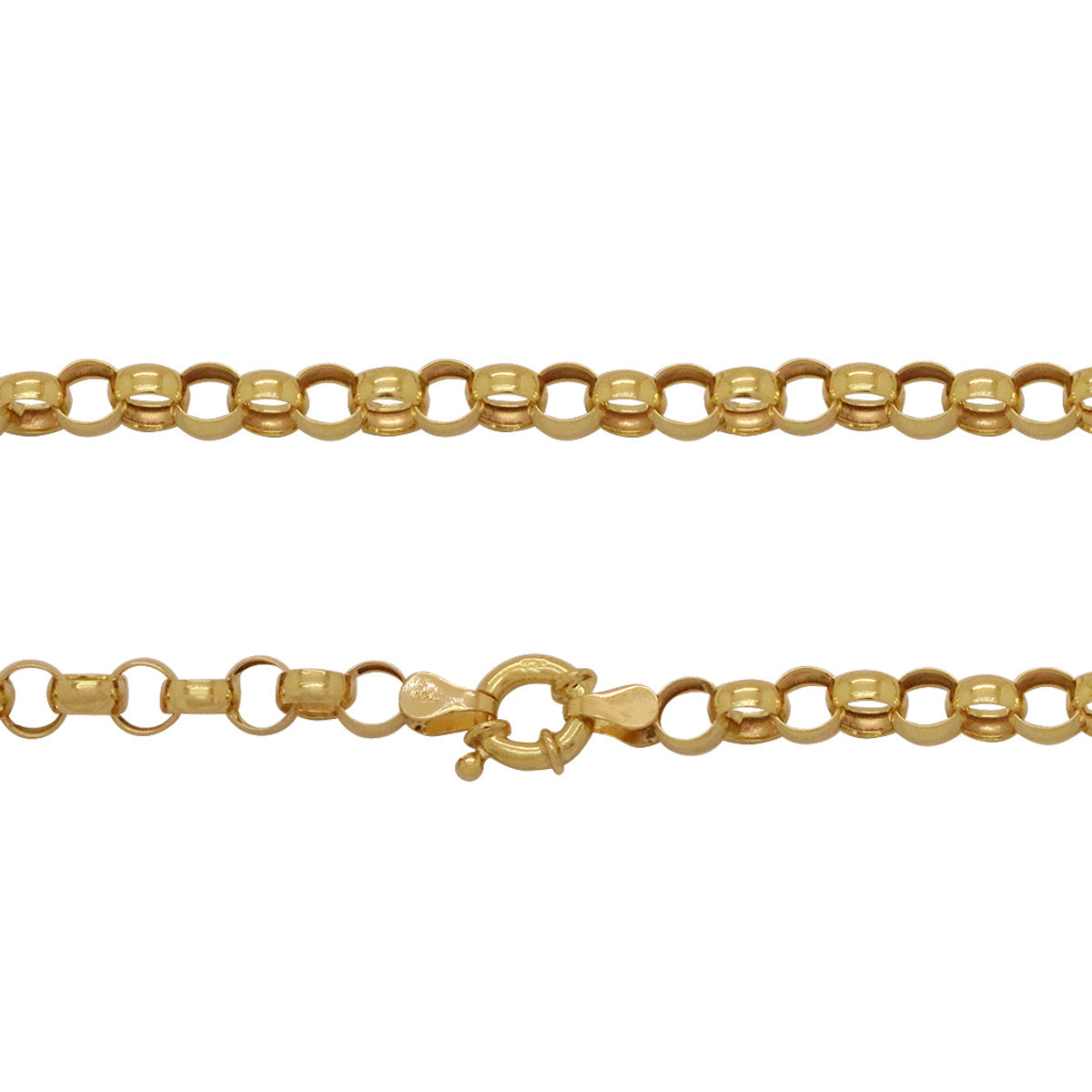 Corrente Portuguesa Bitola 5,00 mm em Ouro 18K