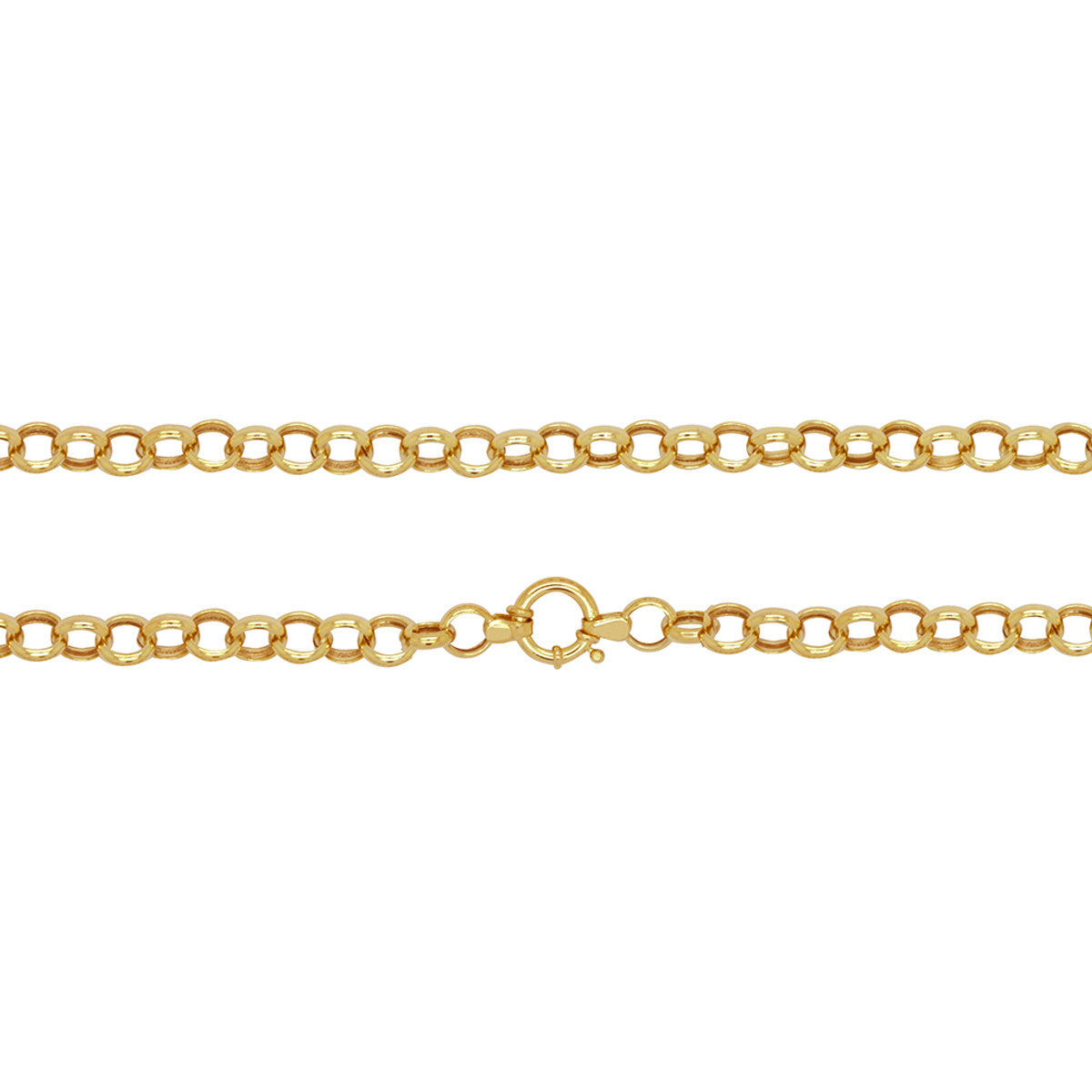 Corrente Portuguesa Bitola 6,5 mm Feminino em Ouro 18K