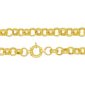 Corrente Portuguesa Bitola 8,00 mm 45 cm em Ouro 18K